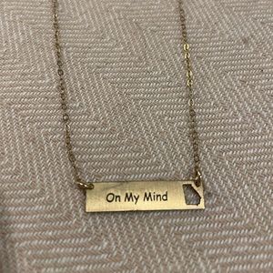 Georgia on my mind gold necklace.